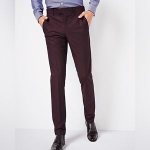 Banana Republic Extra Slim Fit Suit Pants: Burgundy/ Maroon: Size 32x32